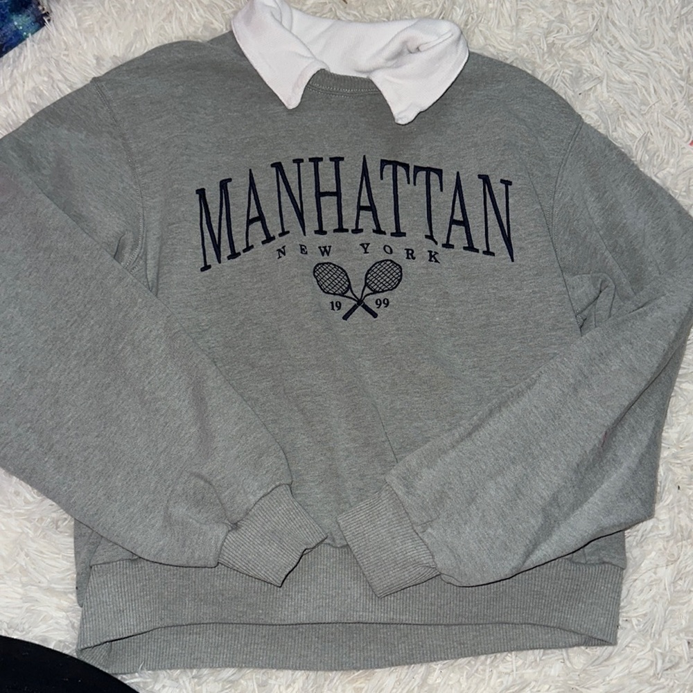 Hollister Sweatshirt with Mock Collar
